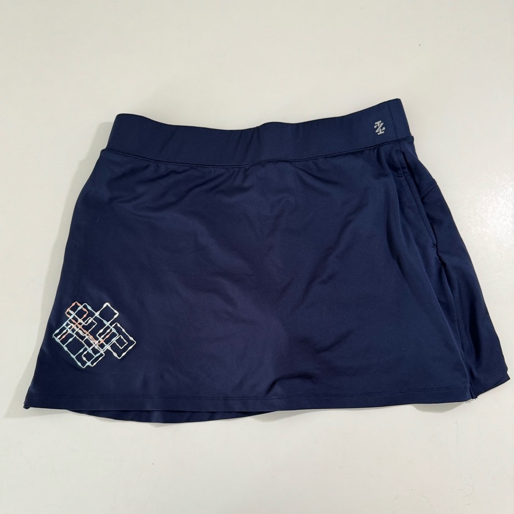 Izod blue golf skort